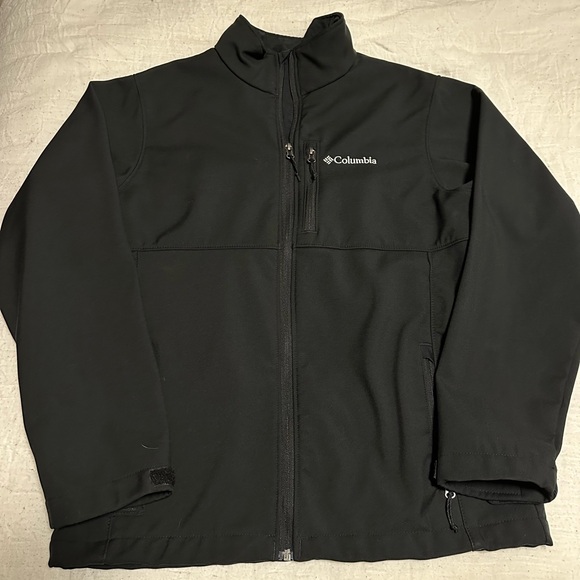 Columbia Black Performance Jacket Soft-Shell Full-Zip - Picture 1 of 2